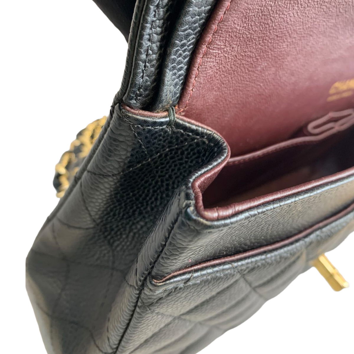 Classic Flap Caviar Medium Black GHW