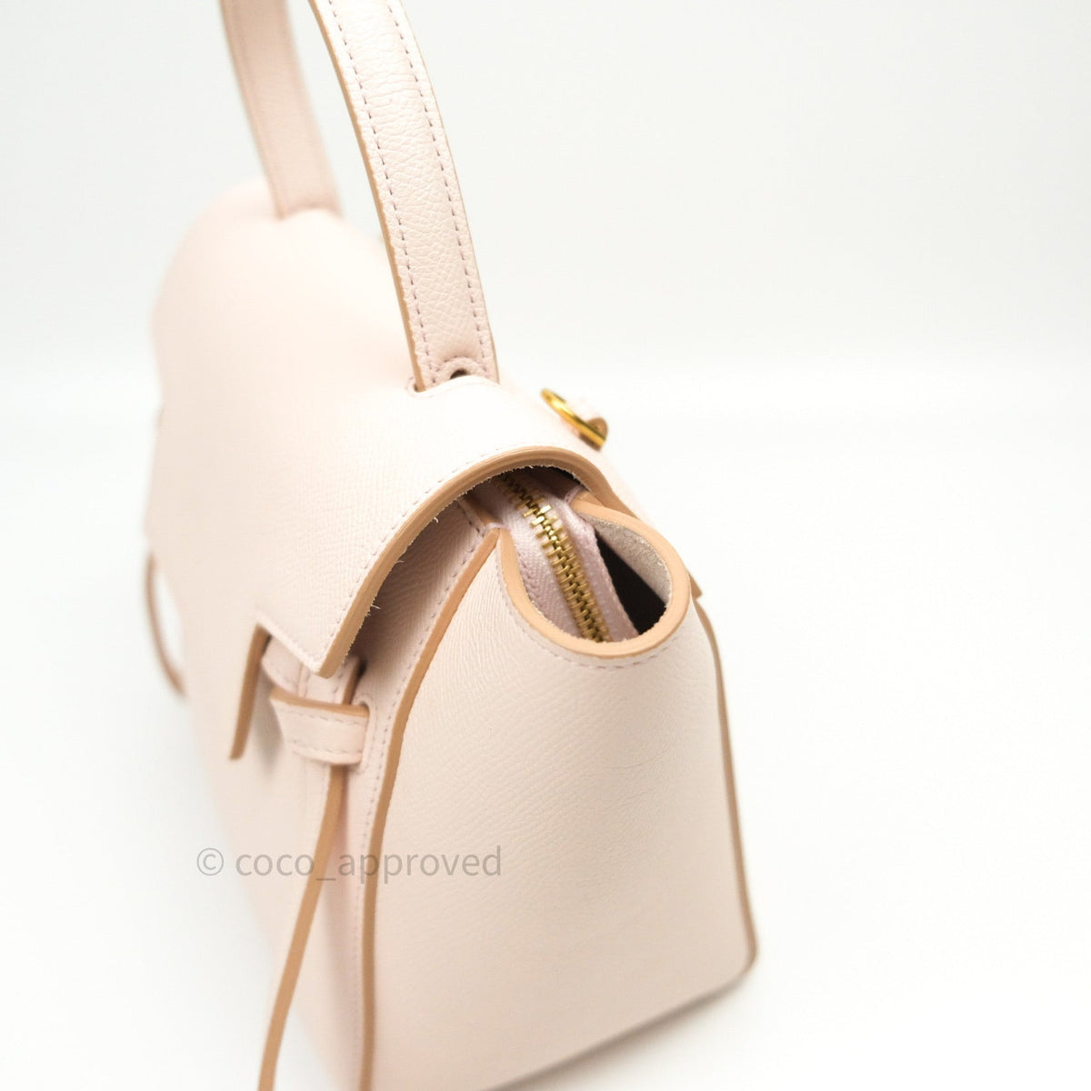 Celine Grained Calfskin Nano Belt Bag Pale Pink Gold Hardware