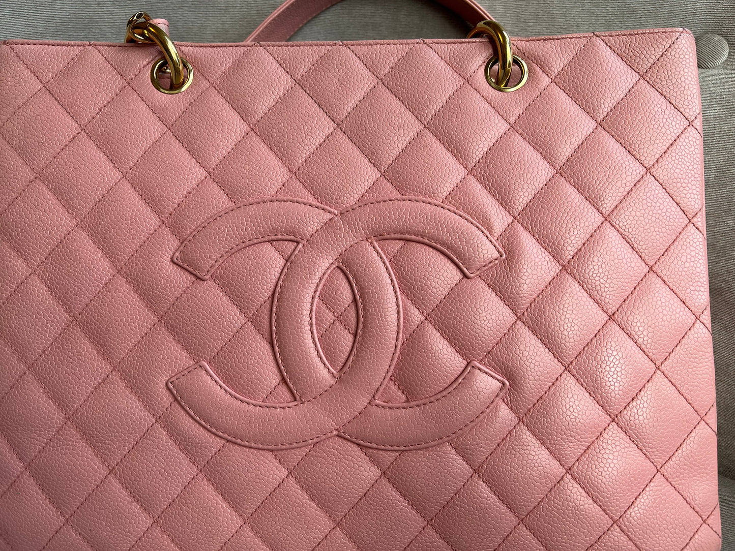 Chanel Pink Caviar Grand Shopper Tote