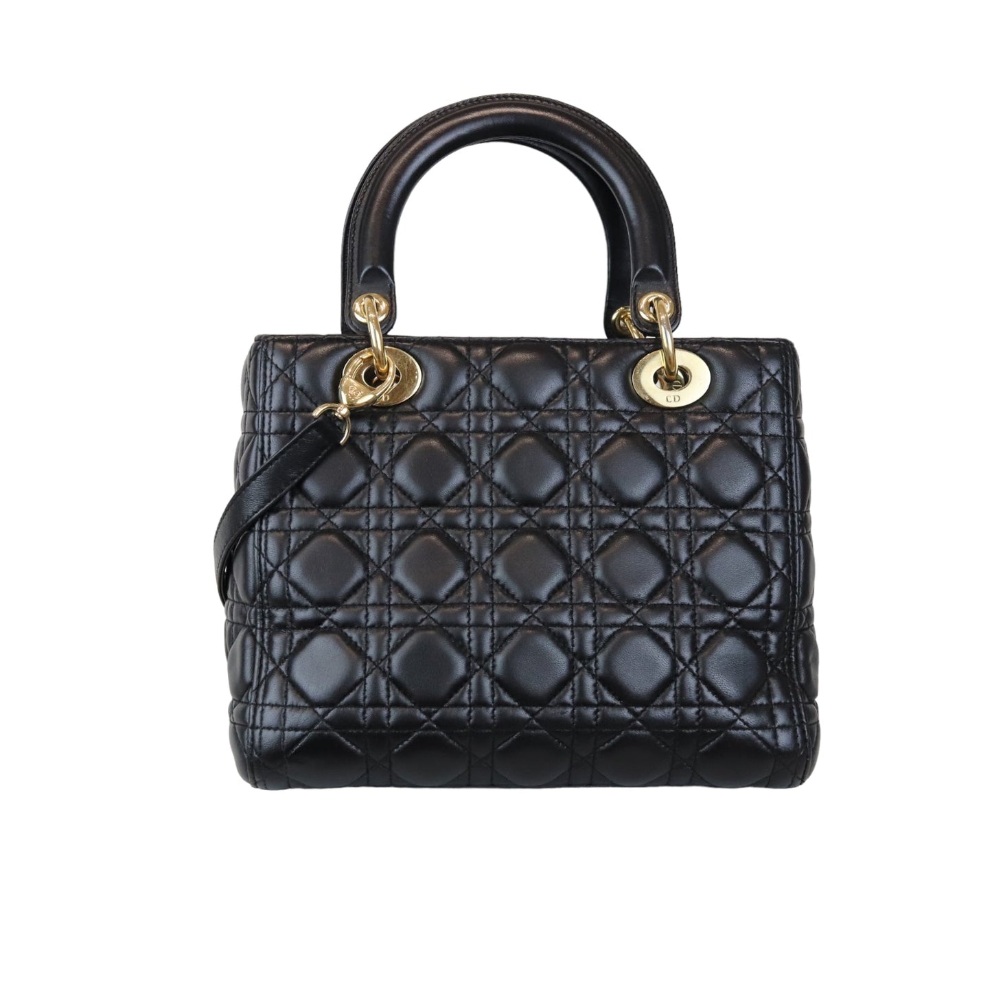 Lady Dior Medium Black GHW