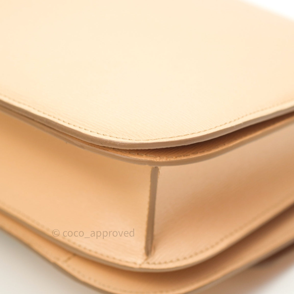 Celine Box Beige Liege Leather Medium Classic Box Gold Hardware