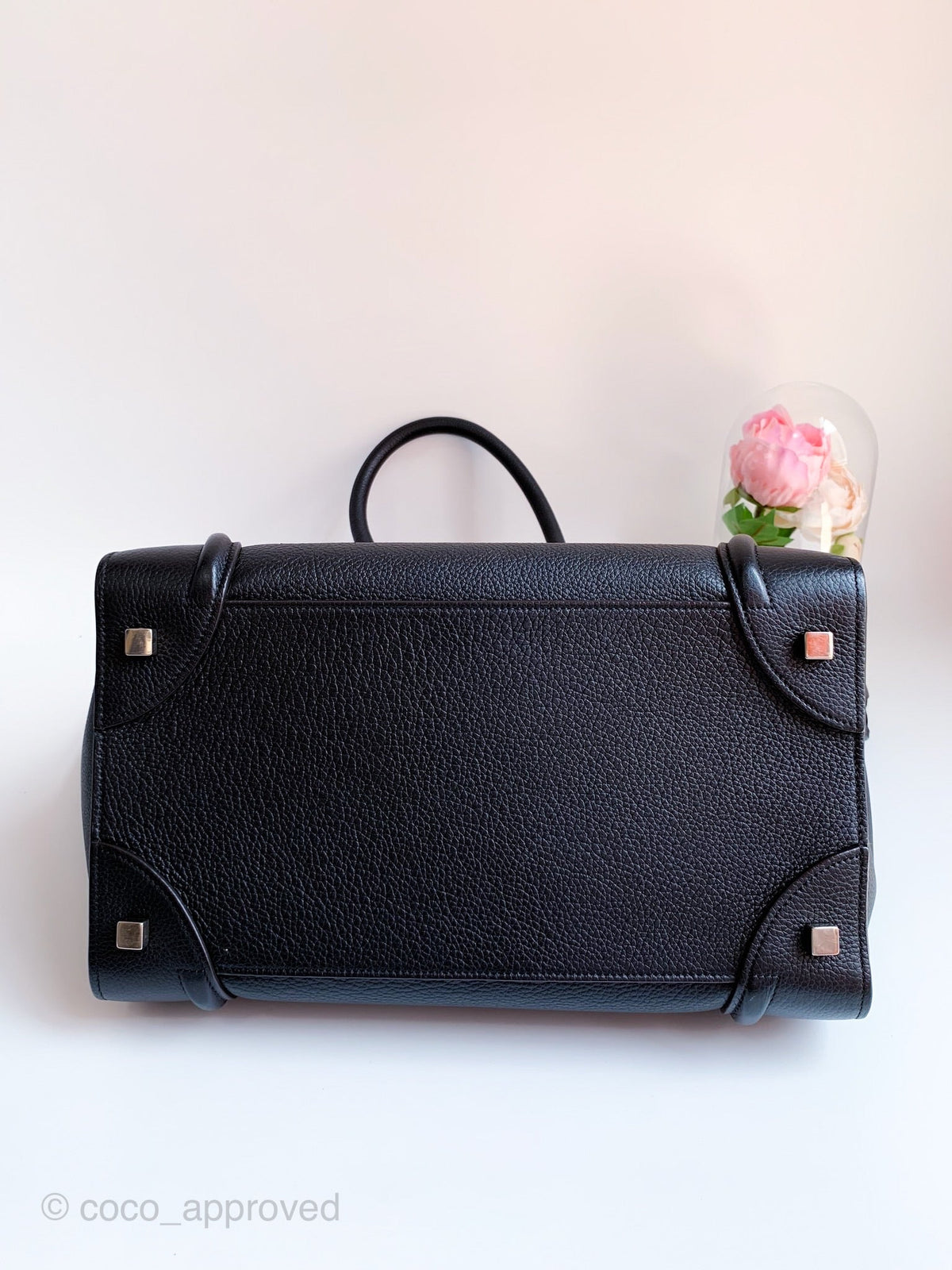 Celine Grained Calfskin Mini Luggage Black