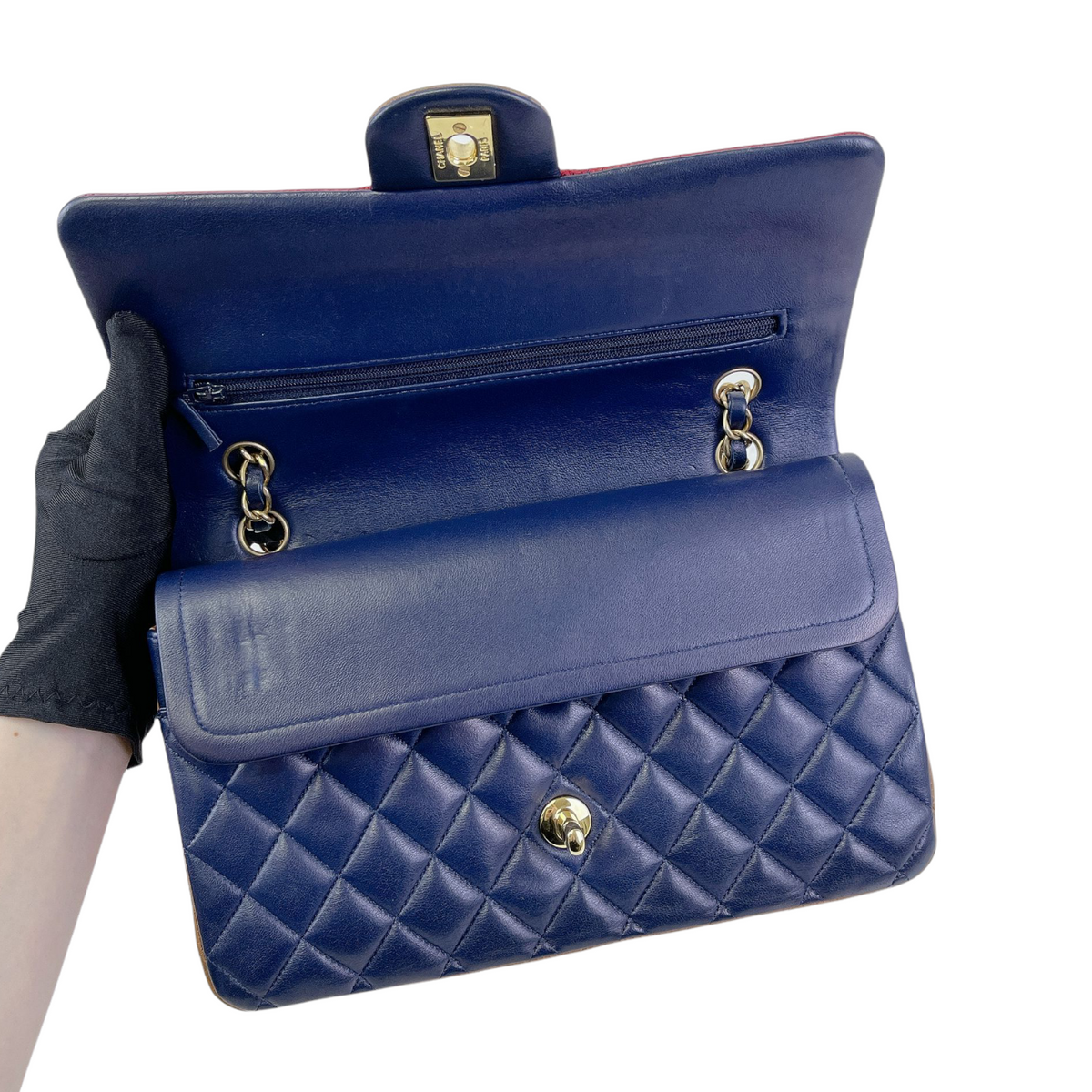 Classic Flap Medium Tri Coloured GHW