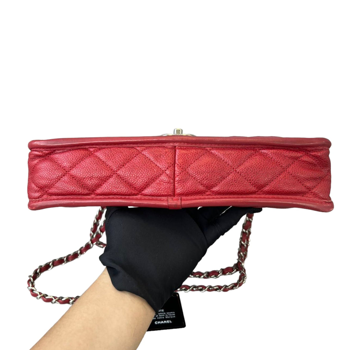 French Riviera Flap Caviar Red SHW