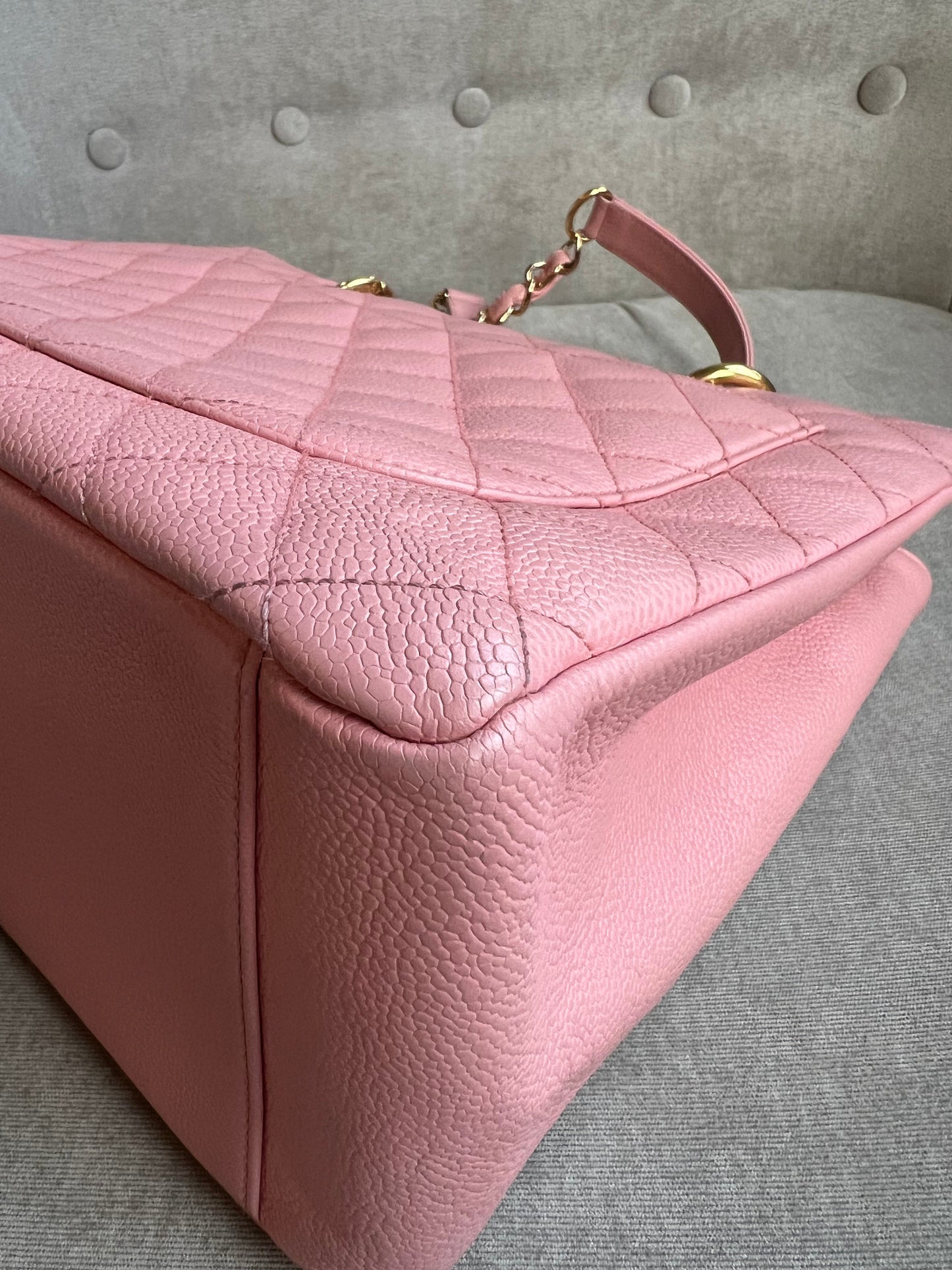 Chanel Pink Caviar Grand Shopper Tote