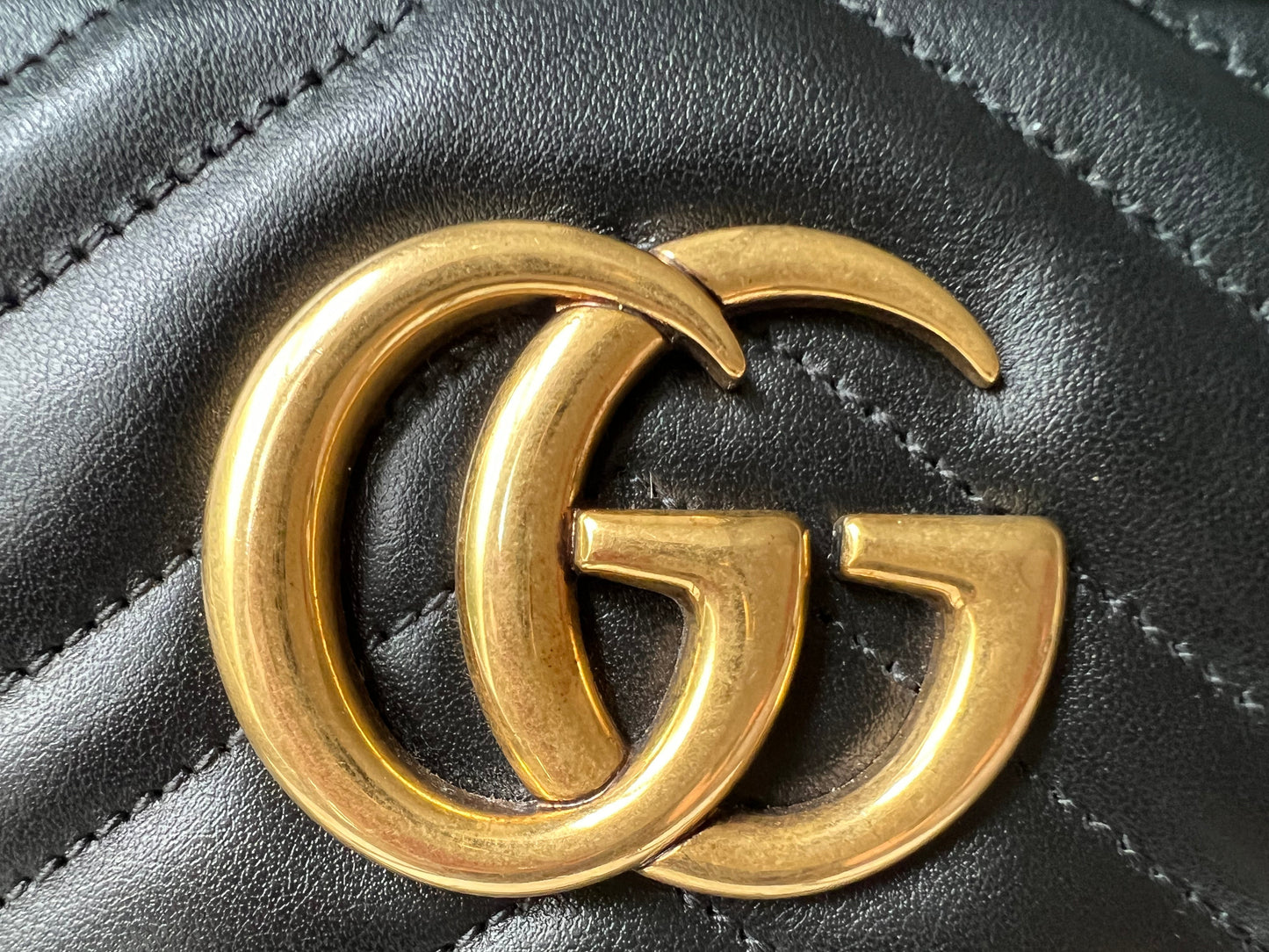 Gucci GG Black Marmont Small Shoulder Bag