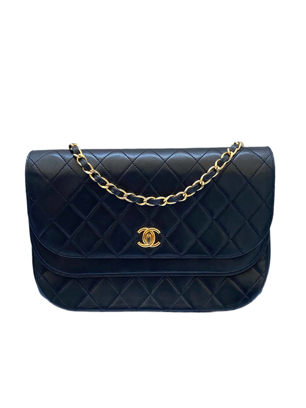 Chanel vintage black quilted flap Bag