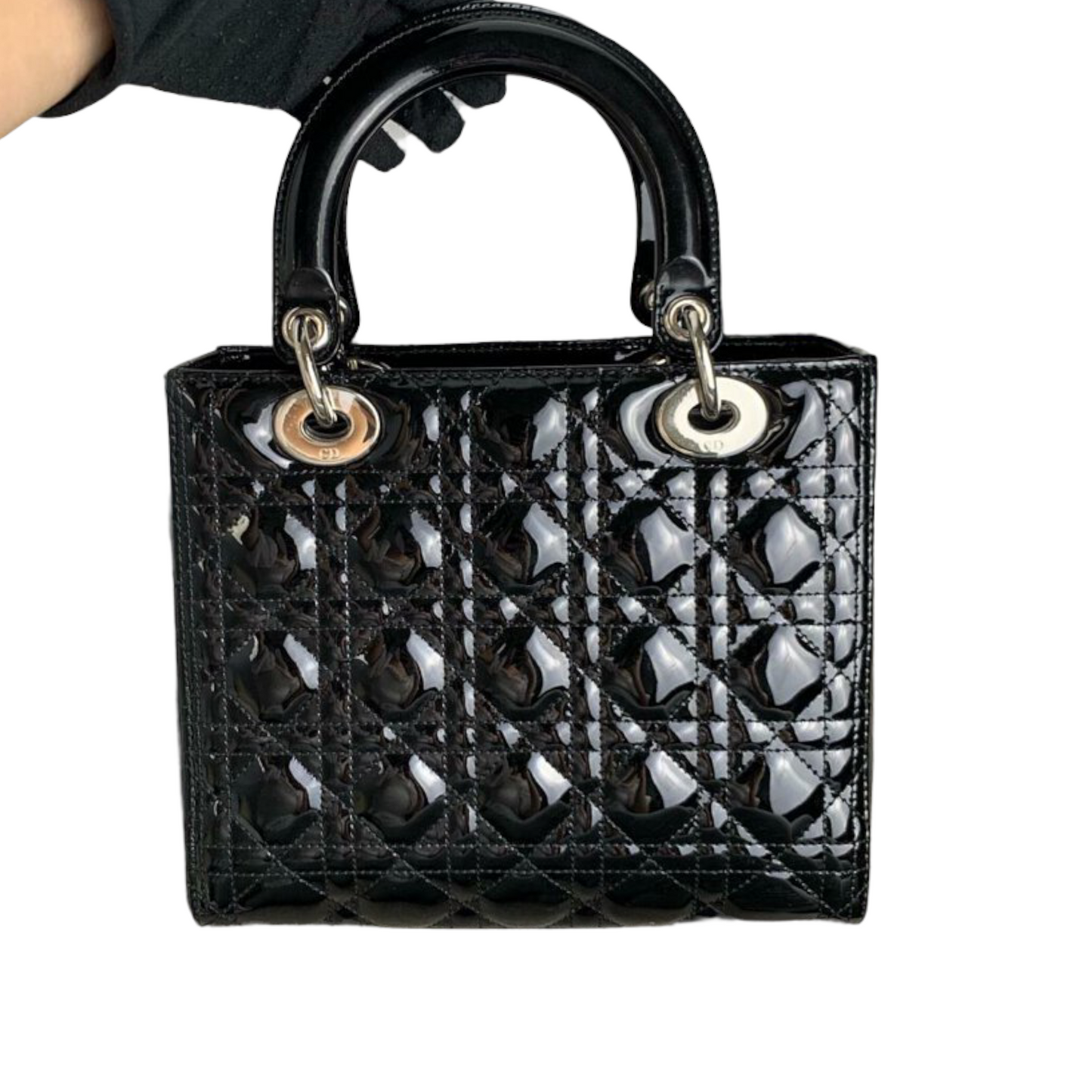 Lady Dior Medium Lady Dior Black SHW