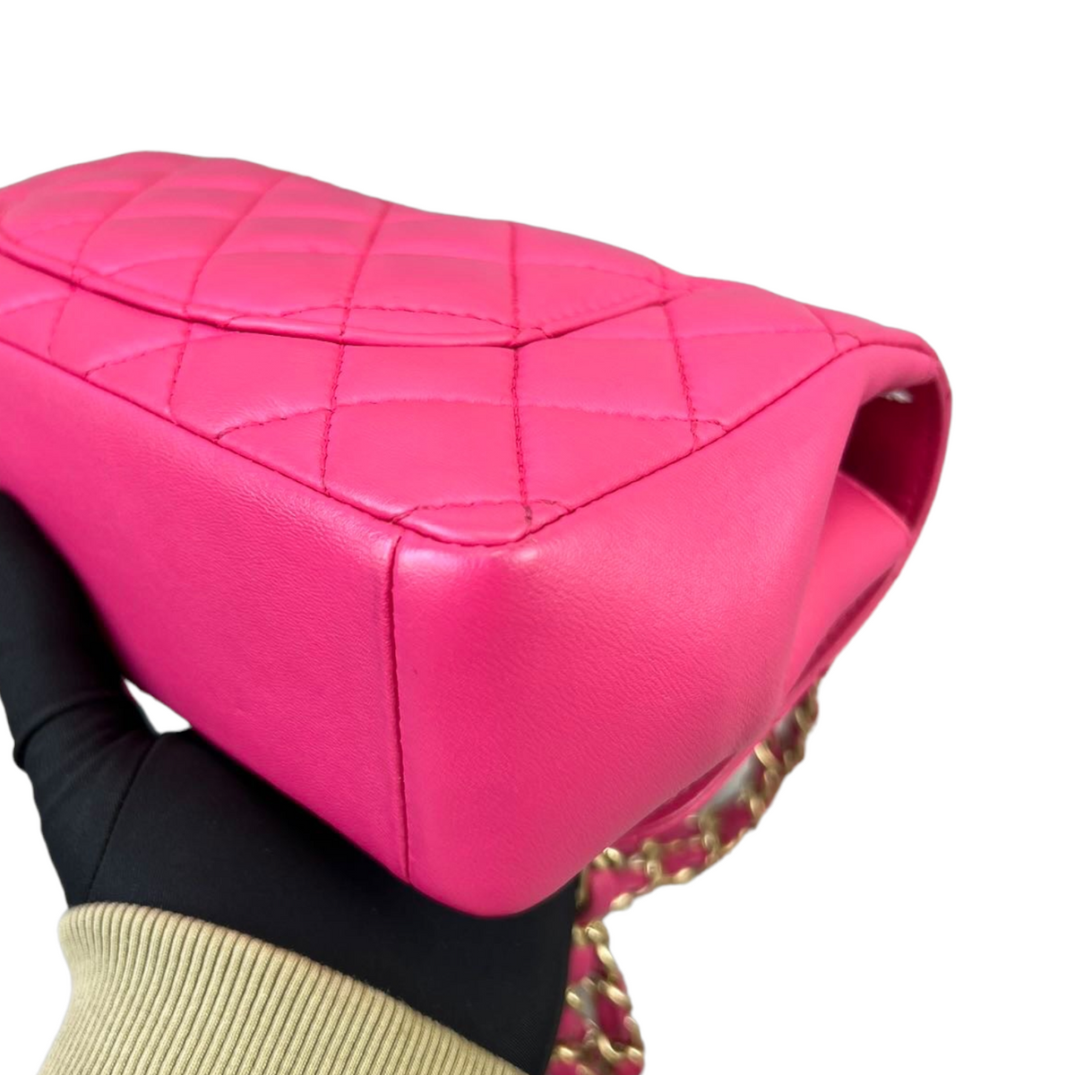 Mademoiselle Chic Mini Pink Lambskin GHW