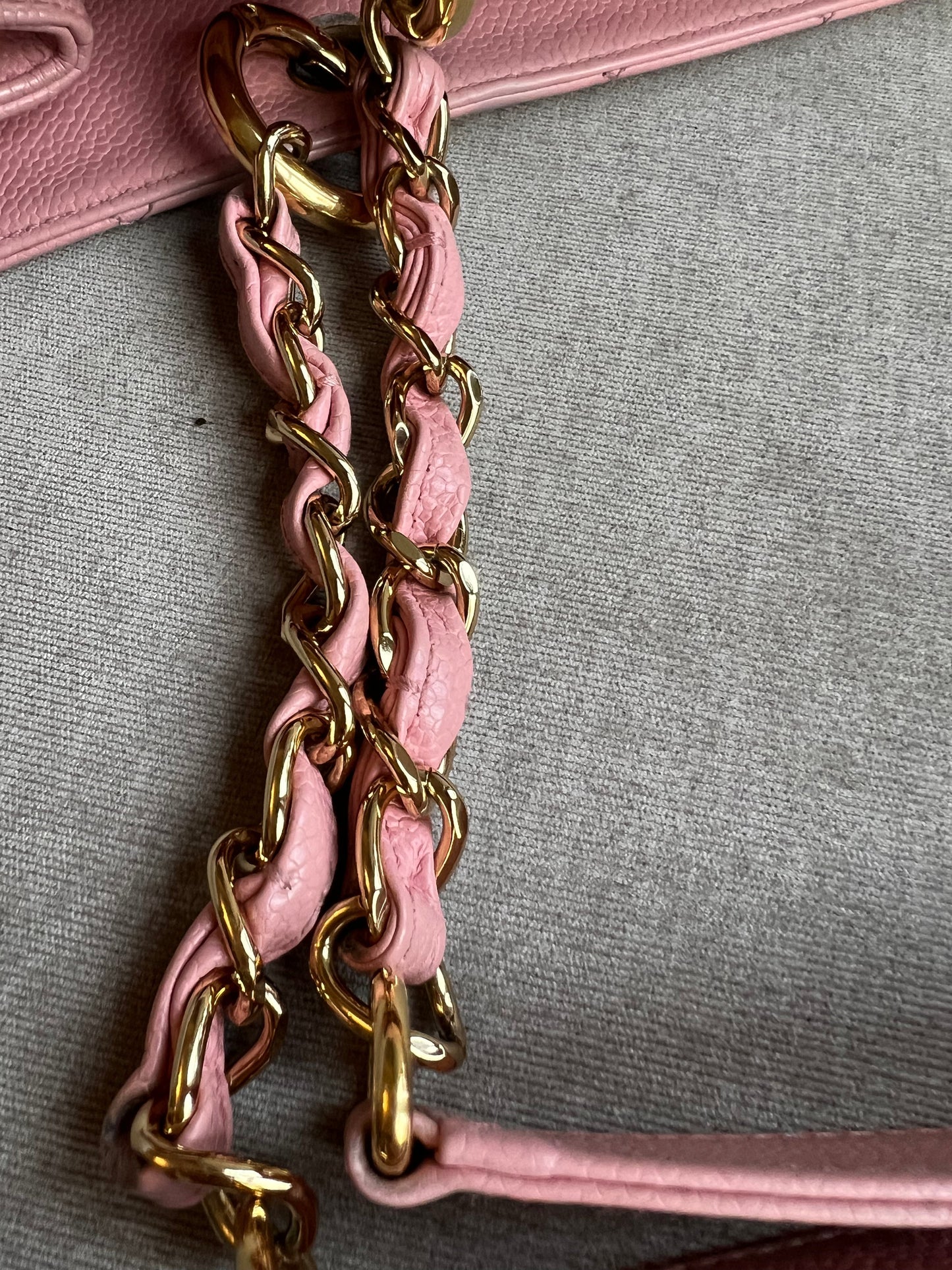 Chanel Pink Caviar Grand Shopper Tote