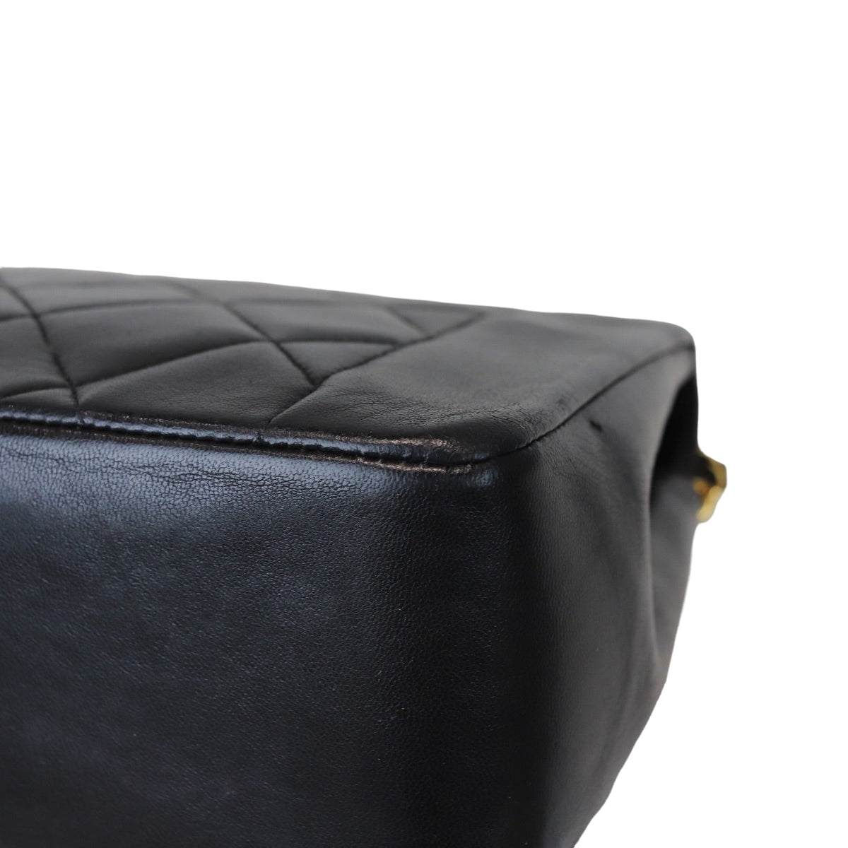 Medium Diana Lambskin Black GHW
