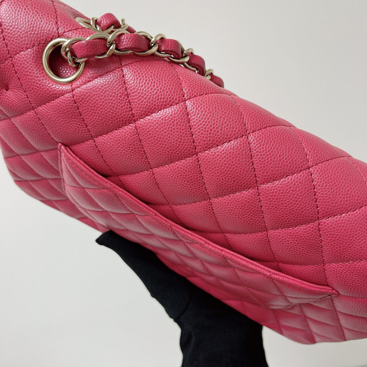 Classic Double Flap Medium Caviar Pink GHW