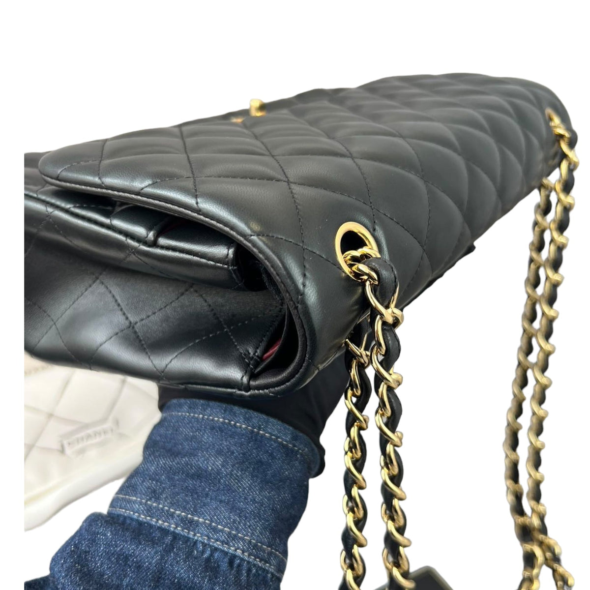 Classic Double Flap Jumbo Lambskin Black GHW