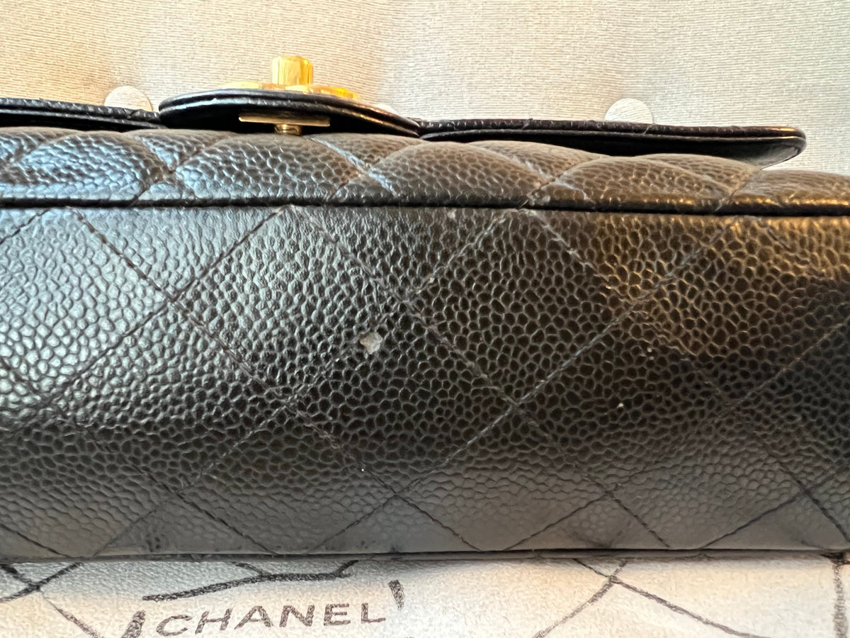 Chanel Medium Classic Flap in Black Caviar