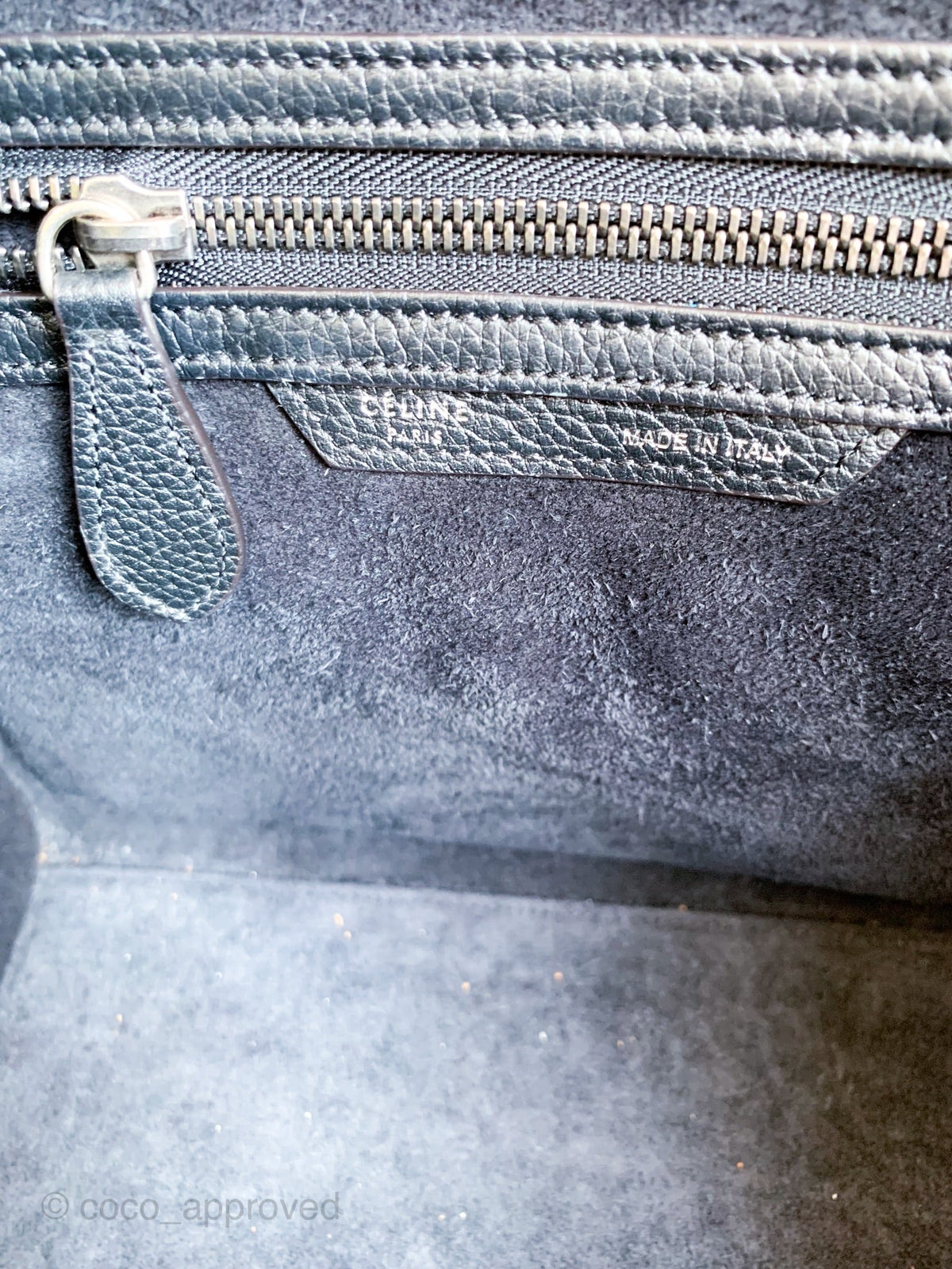 Celine Grained Calfskin Mini Luggage Black