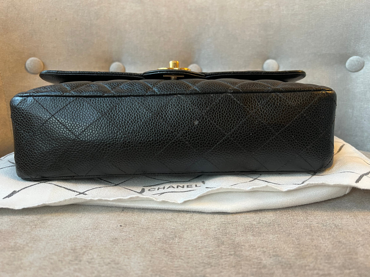 Chanel Medium Classic Flap in Black Caviar