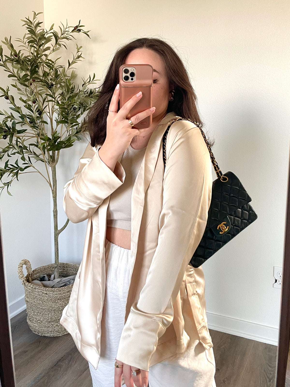 Chanel Small Lambskin Double Flap Bag