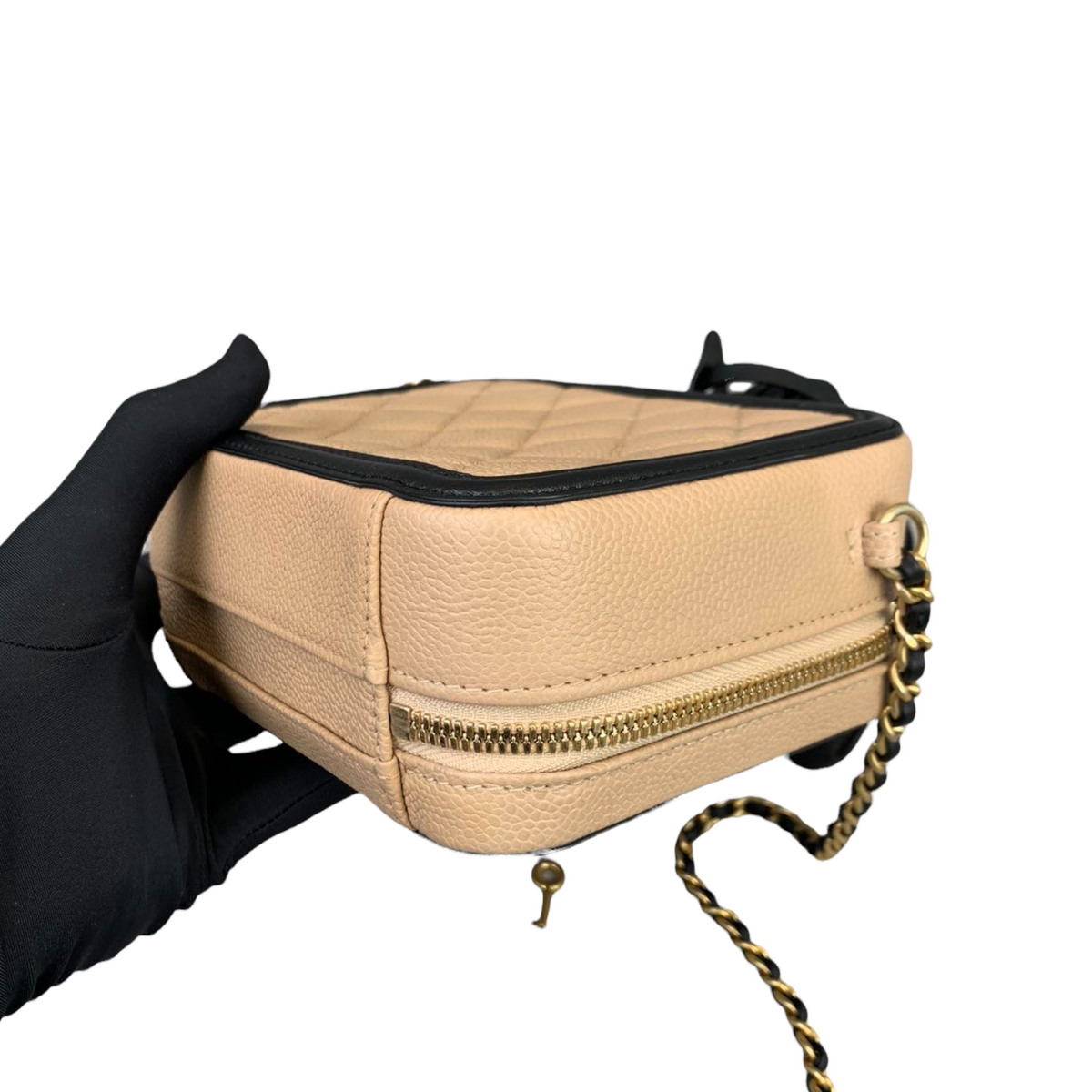 Filigree Vanity Caviar Small Beige/Black GHW