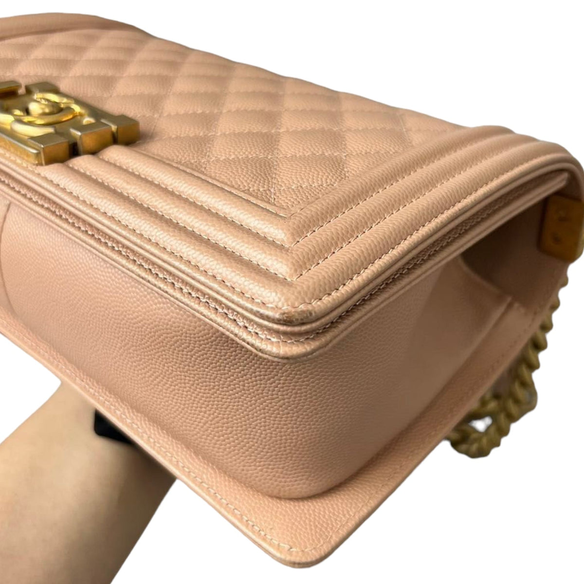 Caviar Boy Old Medium Beige GHW