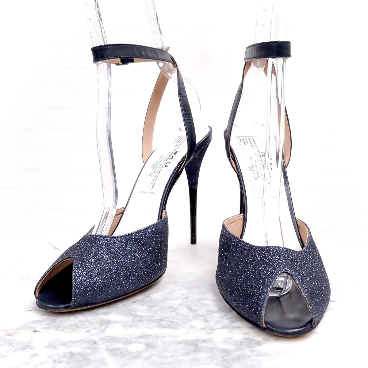 MAISON MARGIELA SPIKE HEEL EVENING SANDALS ($1050) - SIZE 40.5