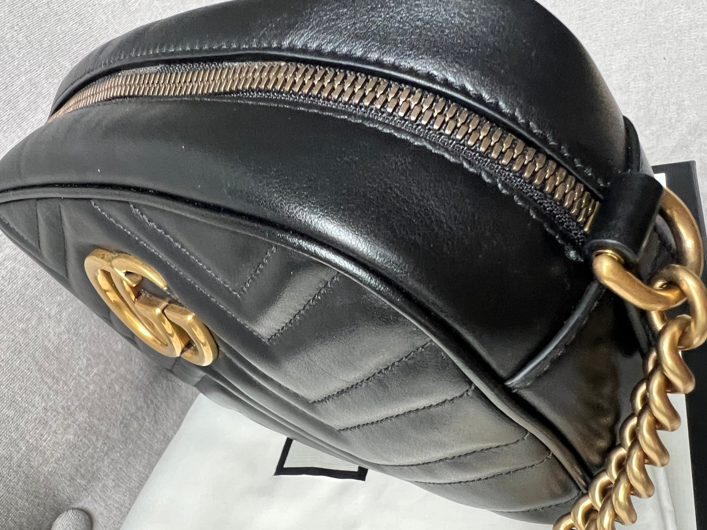 Gucci GG Black Marmont Small Shoulder Bag