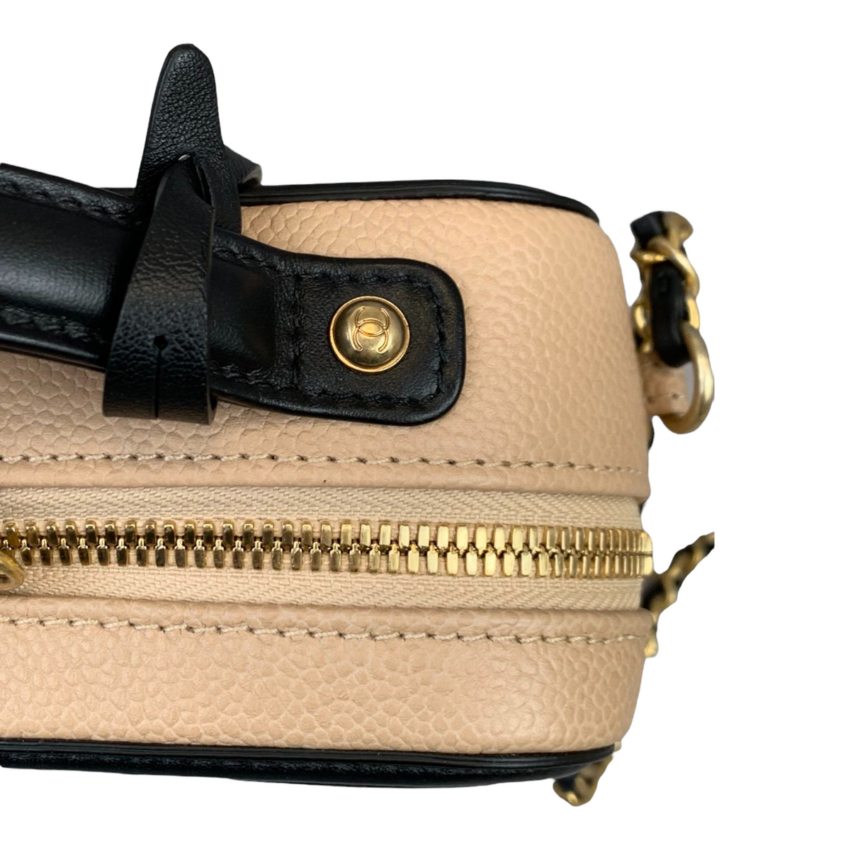 Filigree Vanity Caviar Small Beige/Black GHW