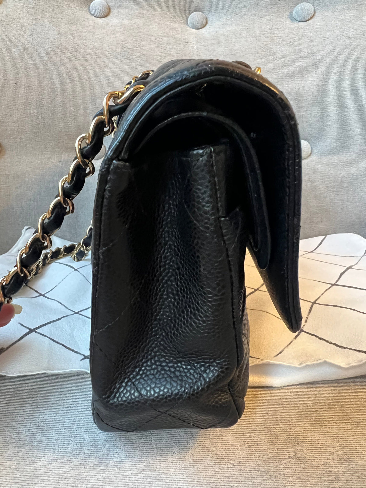 Chanel Medium Classic Flap in Black Caviar