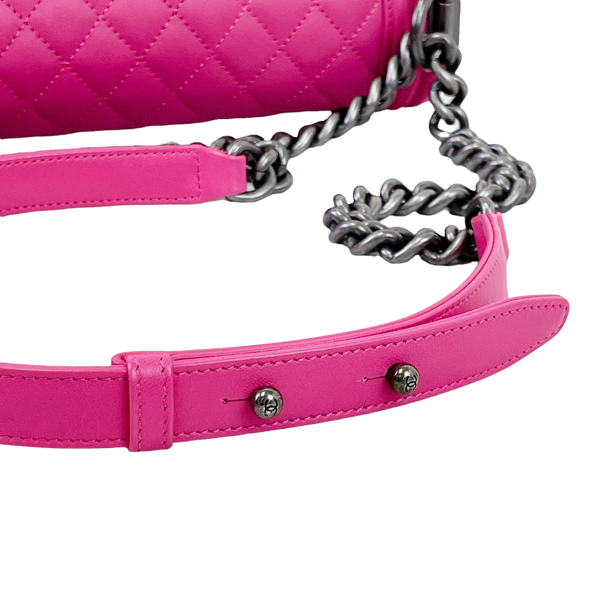 Boy Bag New Medium Lambskin Pink GHW