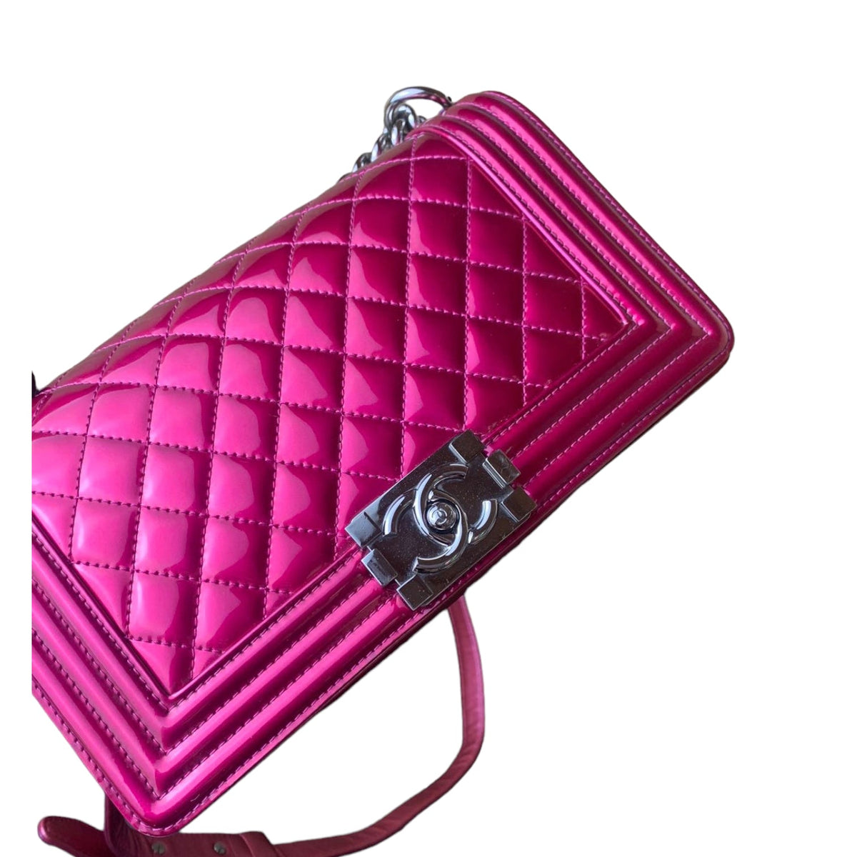 Old Medium Boy Patent Pink SHW