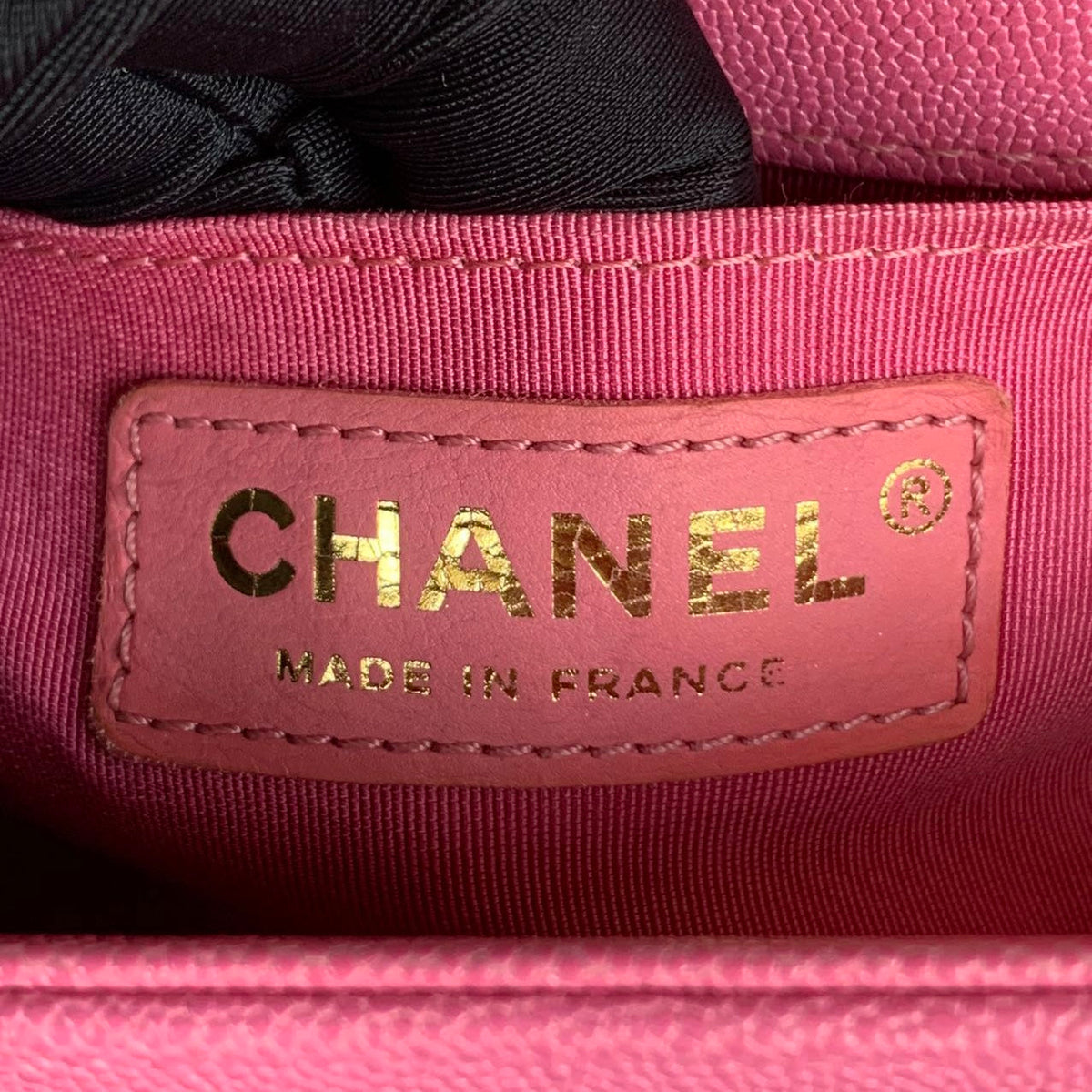 Small Le Boy Caviar Pink GHW