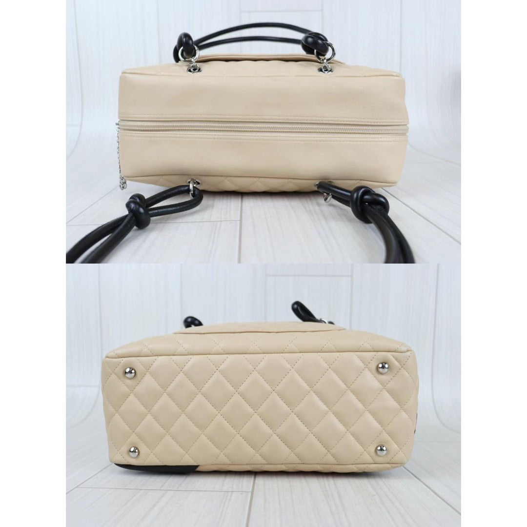 Rank A ｜ CHANEL Cambon Line Bowling bag ｜22110203