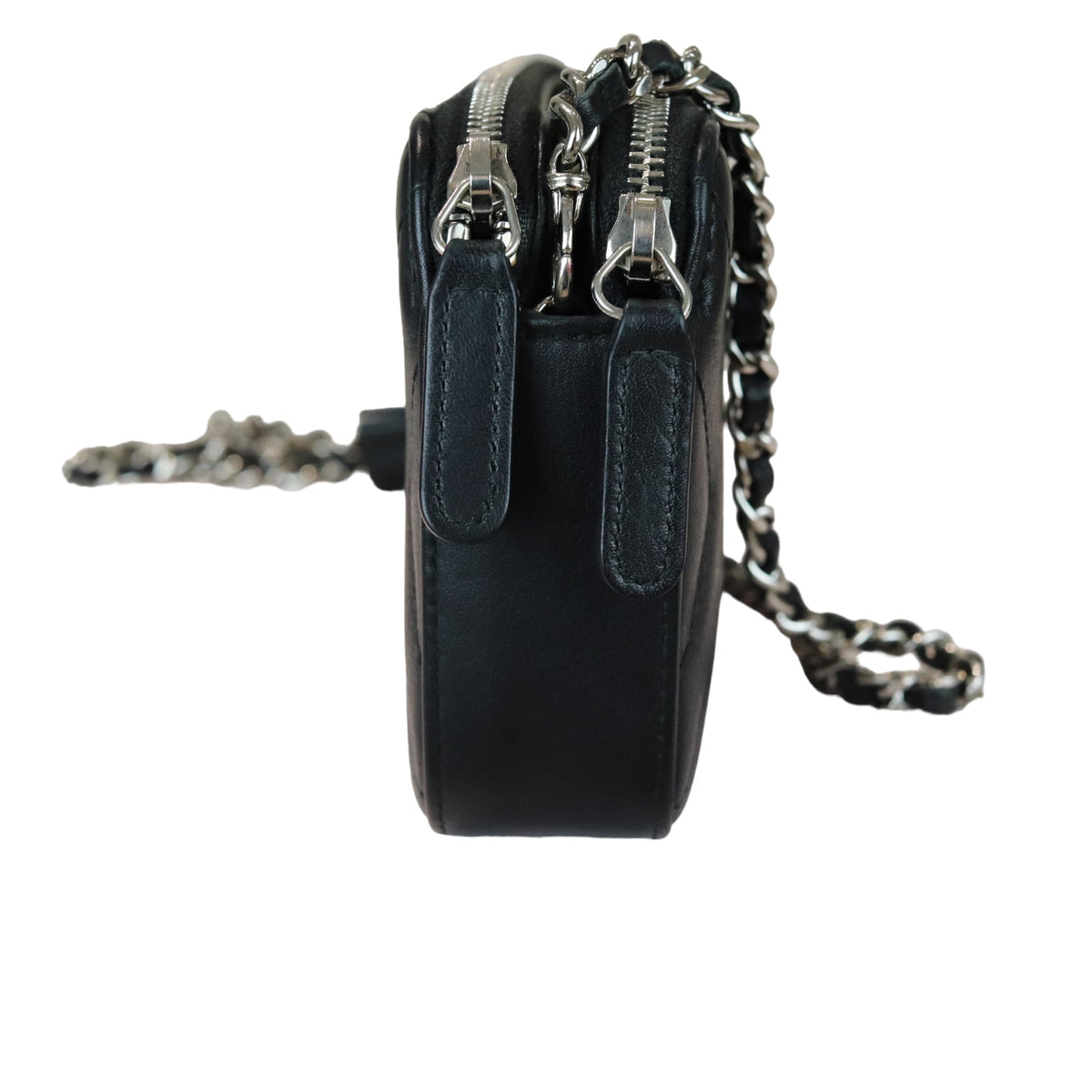 Double Zip WOC Chevron Black SHW