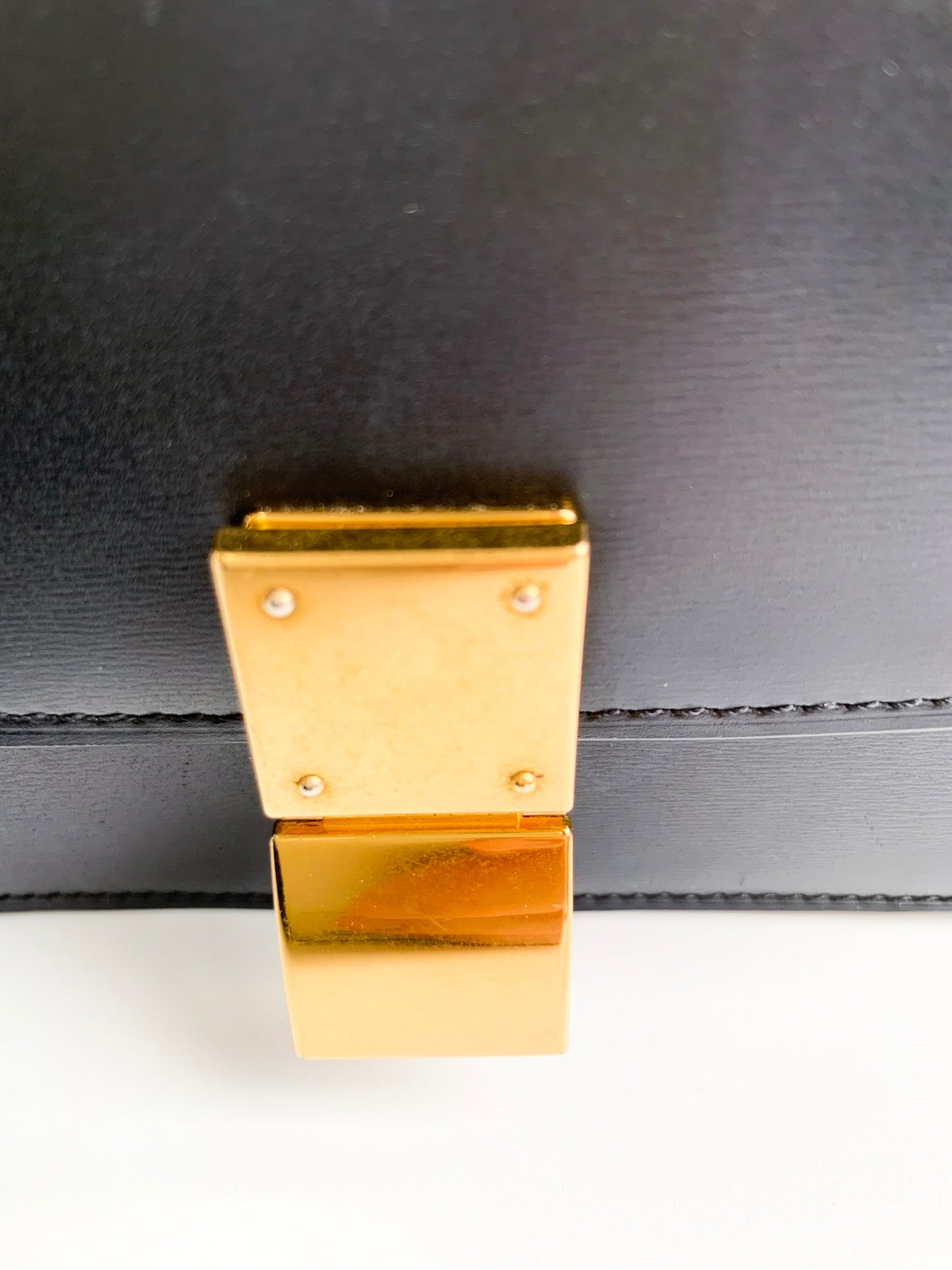 Celine Small Black Calfskin Box Bag⁣ ⁣⁣⁣⁣⁣⁣⁣⁣⁣⁣