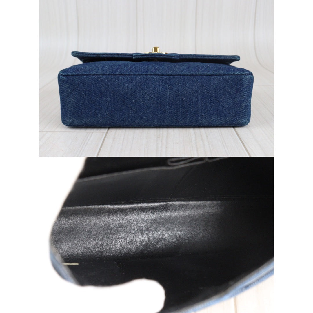 Rank AB ｜ CHANEL Denim Matrasse Double Flap 23 Shoulder Bag ｜V23061301