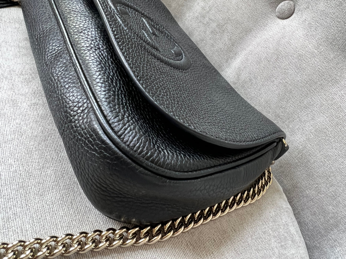 Gucci Black Soho Disco Crossbody Flap Bag