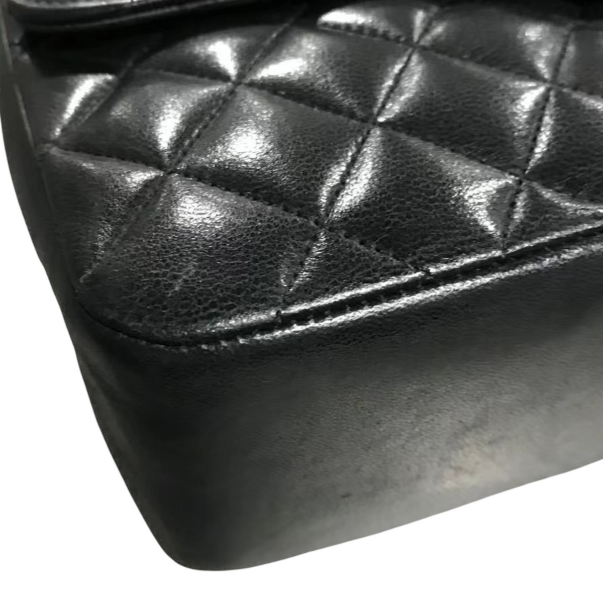Vintage Flap Lambskin Black GHW