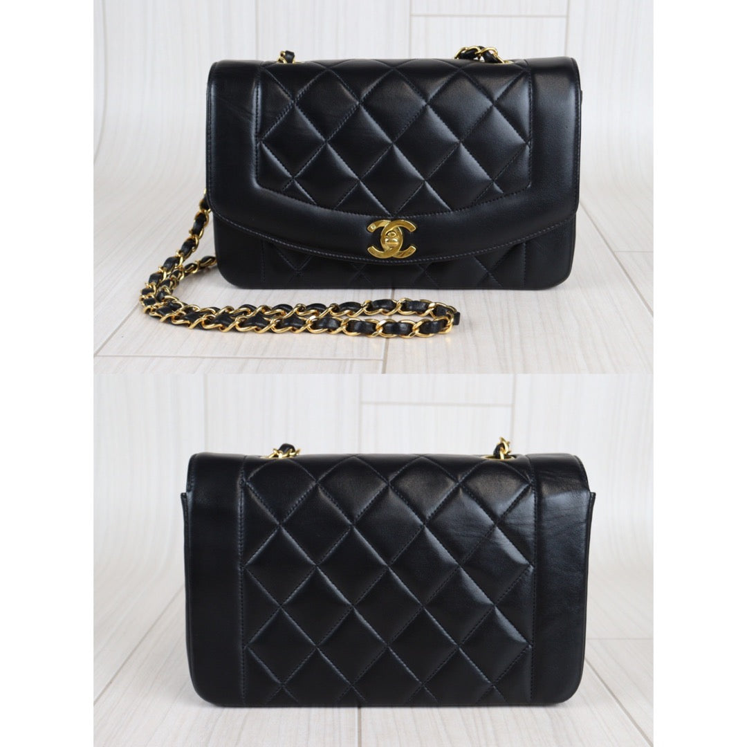 Rank A｜ CHANEL Matrasse Diana 22 Lamb Skin  Chain Bag ｜23052502