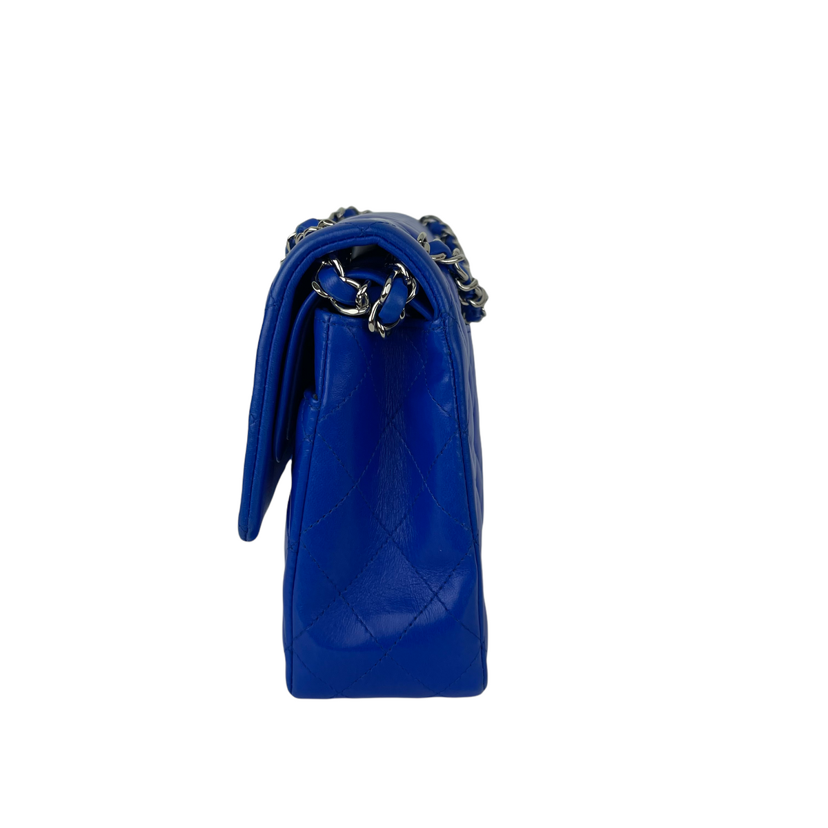 Classic Flap Medium Lambskin Blue SHW