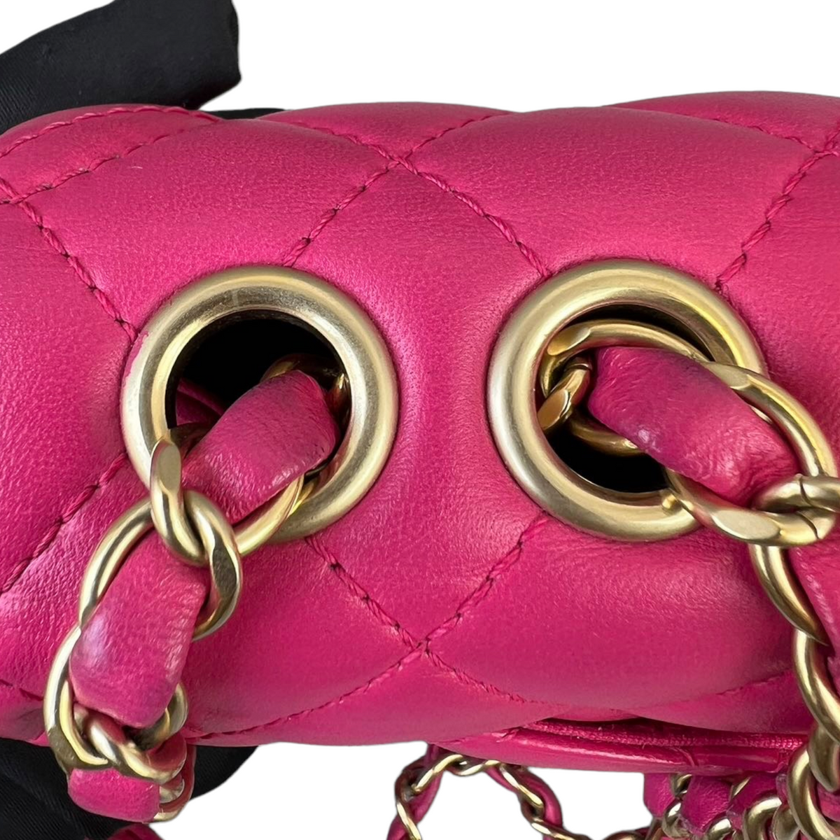 Mademoiselle Chic Mini Pink Lambskin GHW