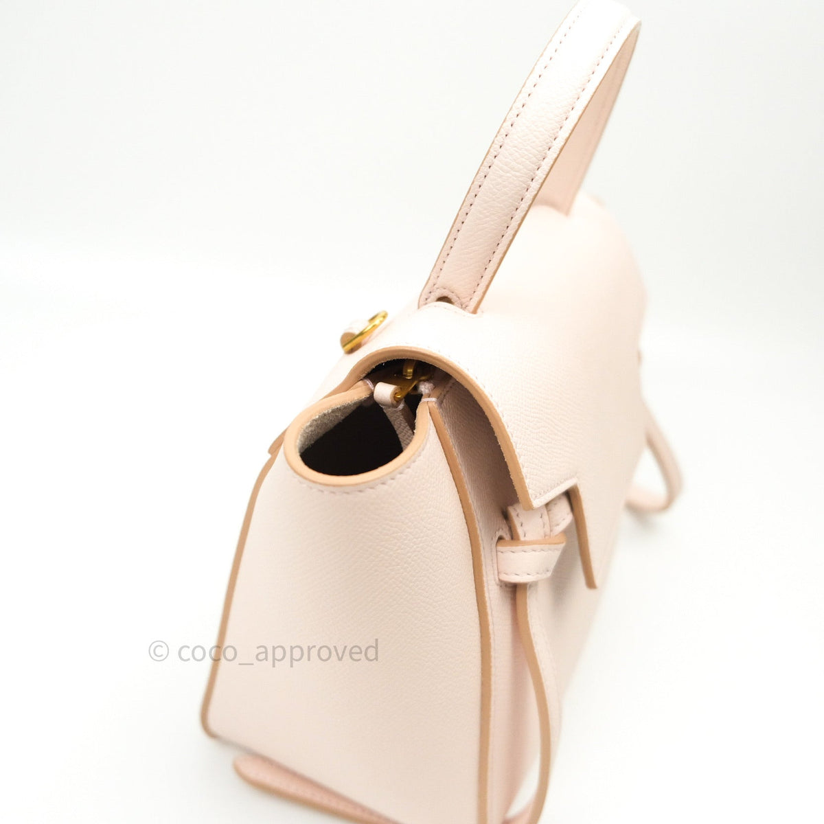 Celine Grained Calfskin Nano Belt Bag Pale Pink Gold Hardware
