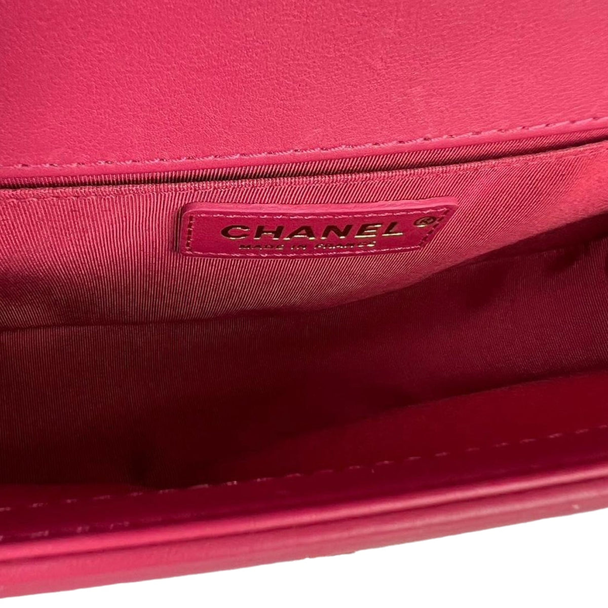 Boy Old Medium Handle Calfskin Pink GHW