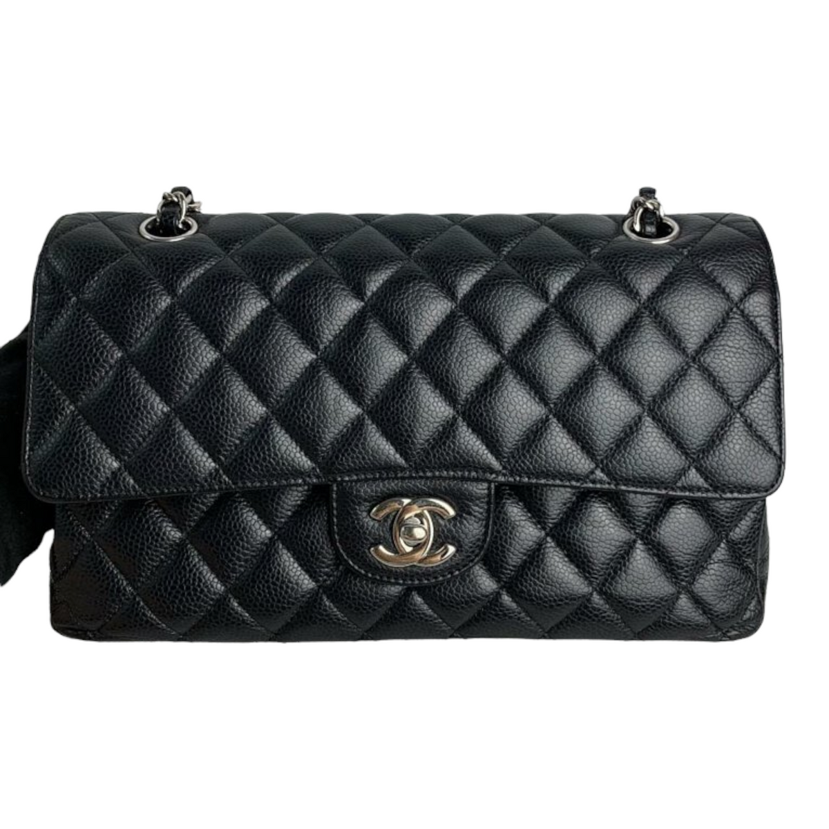 Classic Flap Caviar Medium Black SHW