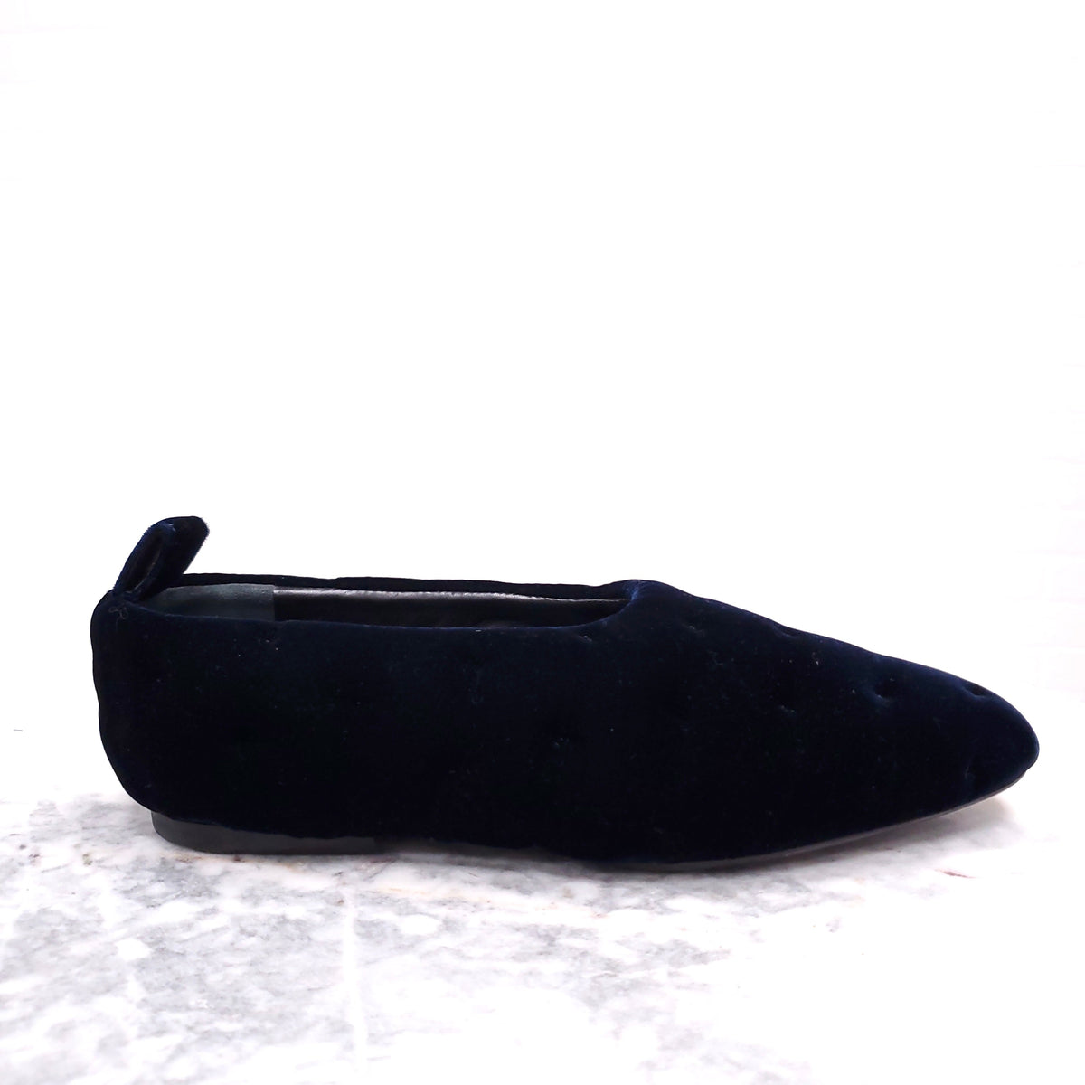 JIL SANDER NAVY VELVET MULES ($990) - SIZE 39