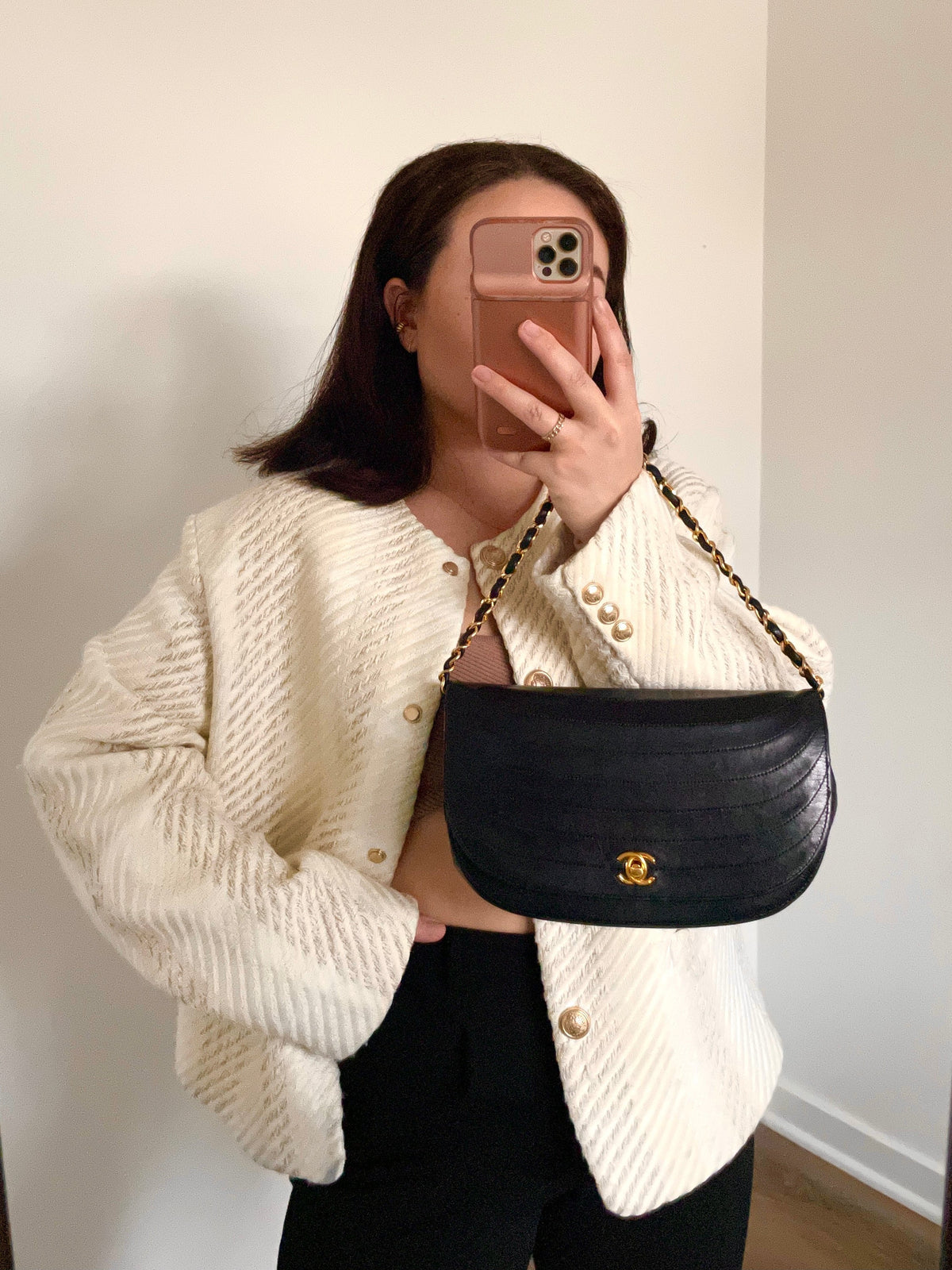 Chanel Small Crescent Flap