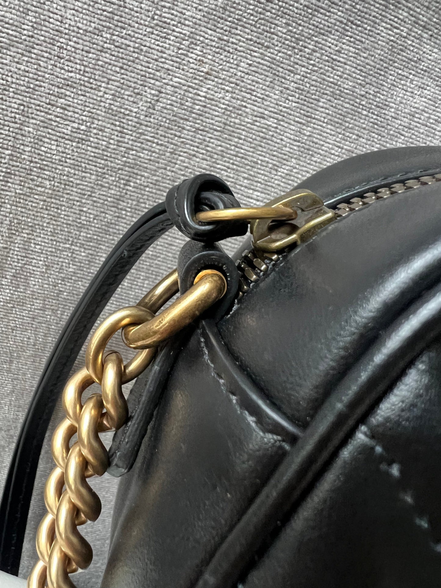 Gucci GG Black Marmont Small Shoulder Bag