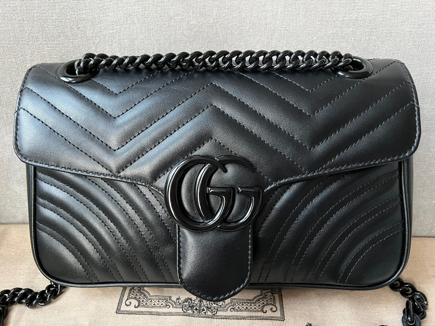 Gucci GG Black Marmont Small Shoulder Bag (RRP £1800)