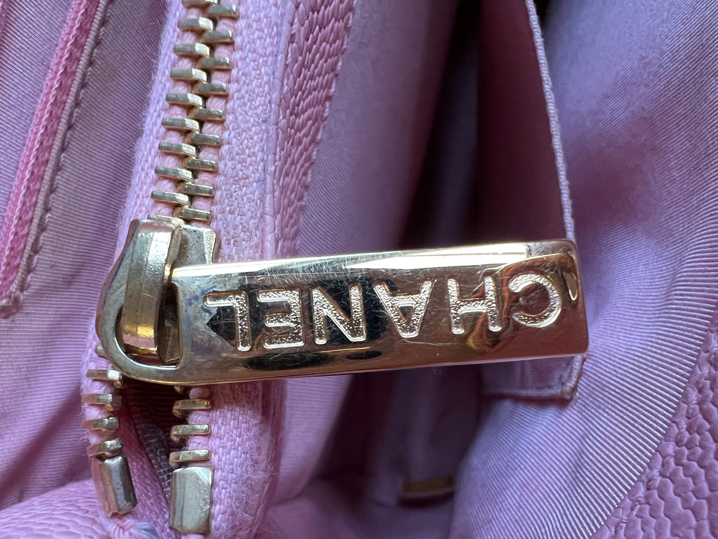 Chanel Pink Caviar Grand Shopper Tote