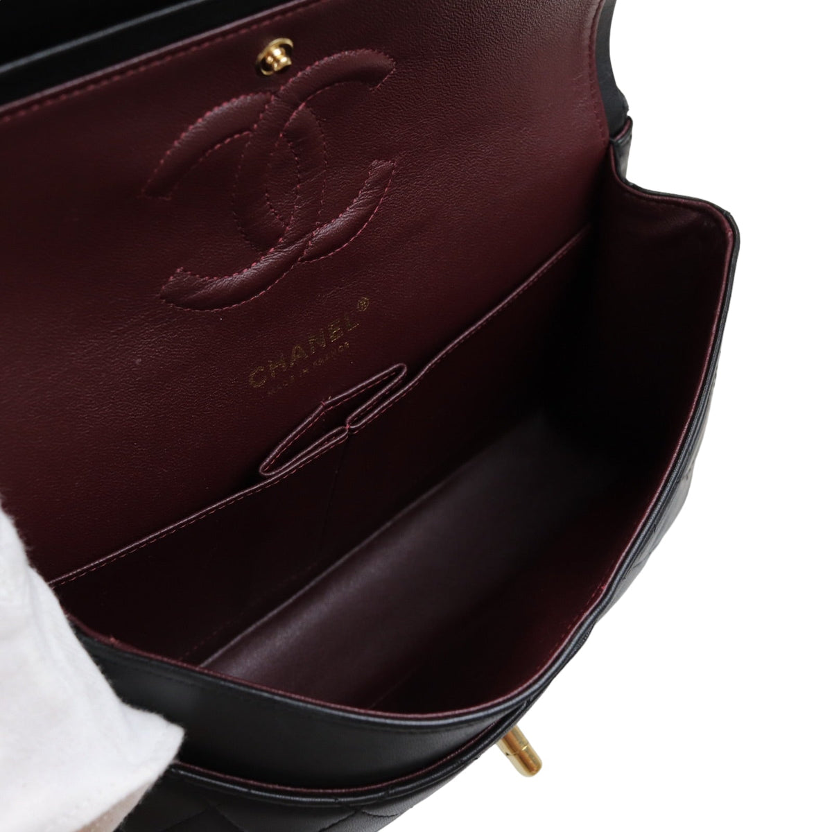 Classic Flap Black Medium Lambskin GHW