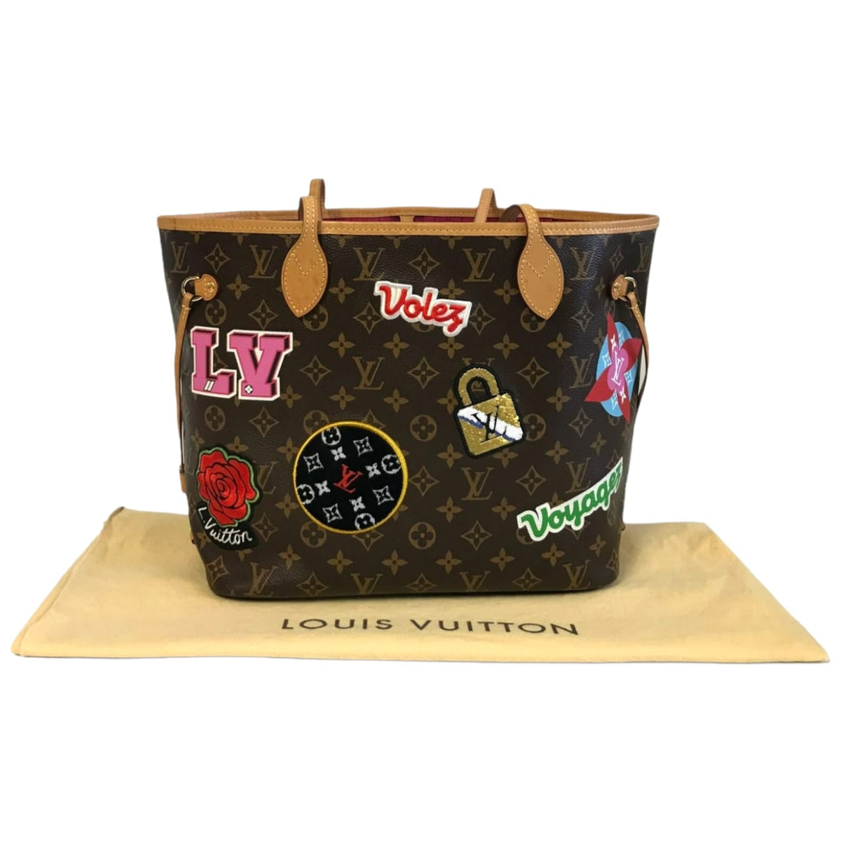 Louis Vuitton Neverfull MM Monogram Canvas Patches