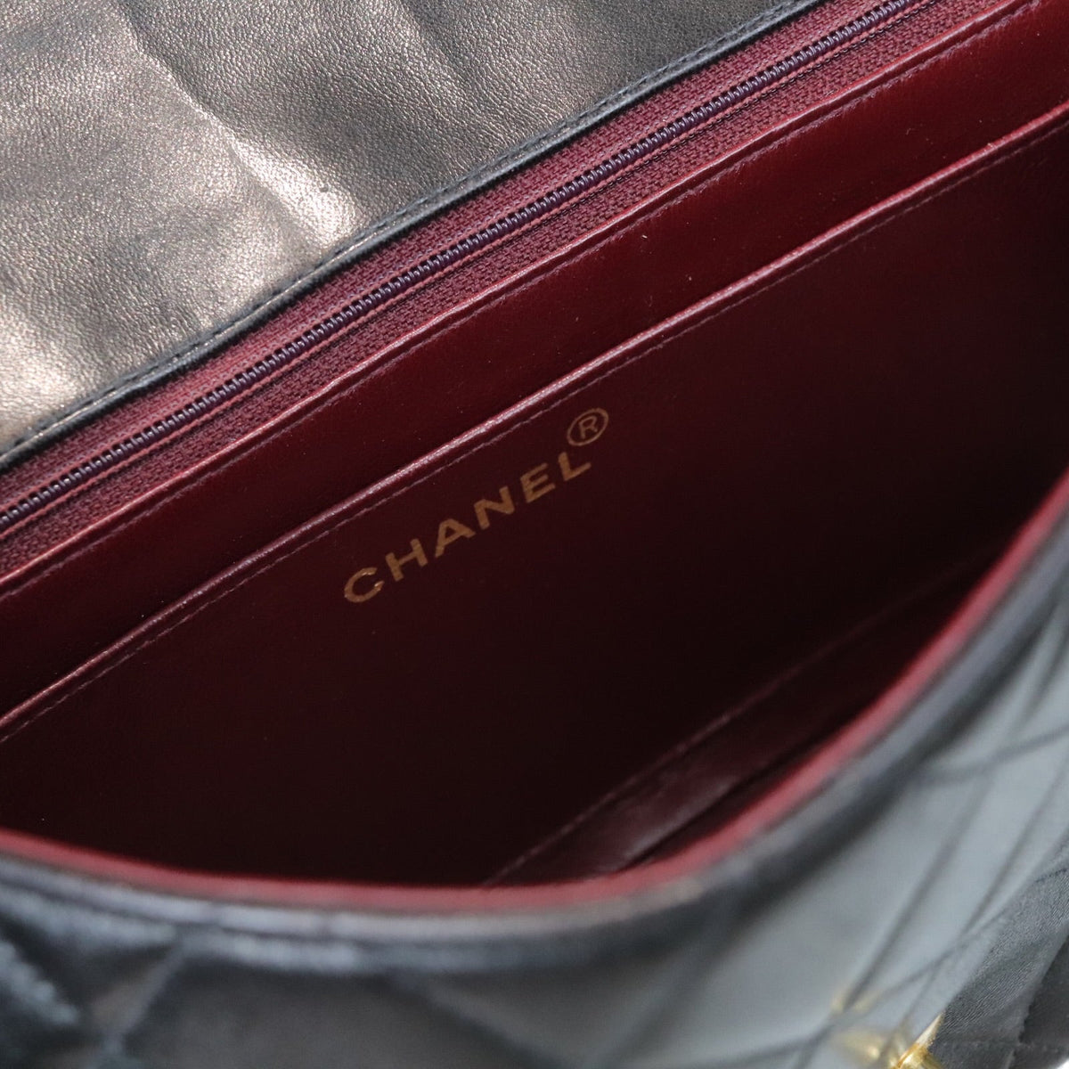 Medium Diana Lambskin Black GHW